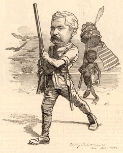Illustration med Henry Morton Stanley af Edward Linley Sambourne