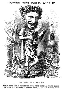 Matthew Arnold 1822-1888, britisk digter, kritiker og pædagog, 1881 af Edward Linley Sambourne