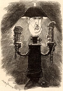 Spencer Compton Cavendish (1833-1908) engelsk liberal statsmand af Edward Linley Sambourne
