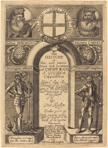 Frontispice til Peter Heylyns "The History of St. George of Cappadocia" af Edward Marshall