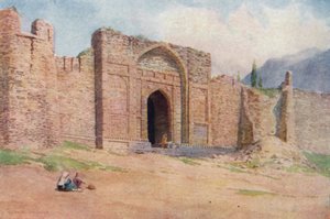 Porten til den ydre mur, Hari Parbat Fort, Srinagar