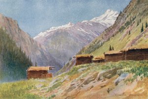 Kigger ned i Gurais-dalen fra Dudhgai Village af Edward Mary Joseph Molyneux