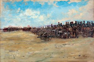 Royal Horse Artillery and Lancers venter på at flytte, 1898