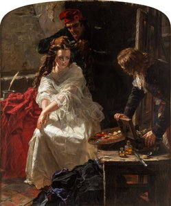 Charlotte Corday i Conciergeriets fængsel, 1862.