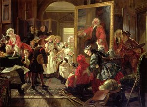 Hogarths atelier i 1739