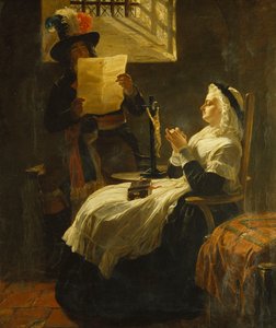 Marie Antoinette lytter til anklageloven dagen før hendes retssag, 1859