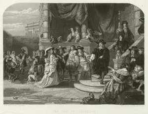 Clarendons fald af Edward Matthew after Ward