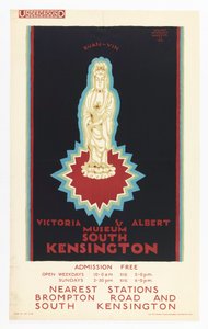 Plakat, Victoria and Albert Museum, til London Underground, 1921