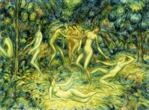 Nymfer danser, 1918 af Edward Middleton Manigault