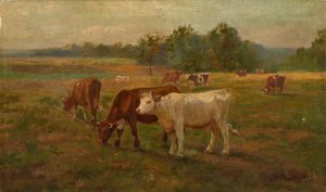 Køer, n.d. af Edward Mitchell Bannister