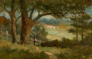 Hjemvendt, 1895. af Edward Mitchell Bannister