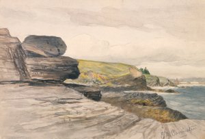 Newport-scenen af Edward Mitchell Bannister
