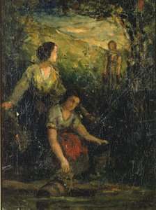 The Drinking Pool (tre kvinder ved vandet) af Edward Mitchell Bannister