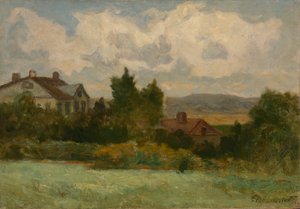 Unavngivne huse og træer, 1898.