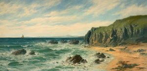 Kystscene, 1887. af Edward Moore