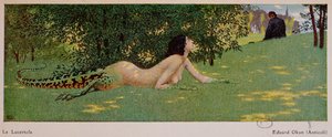Lucertola (halv hun, halv grøn øgle), 1908
