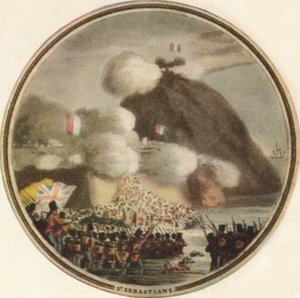Stormning af St. Sebastian, 1815, 1910