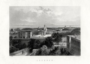 Lucknow, hovedstad i staten Uttar Pradesh, Indien, 1800-tallet