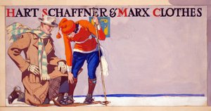 Reklame for Hart, Schaffner & Marx Clothes, udgivet af Hart, Schaffner & Marx Clothes. 1900
