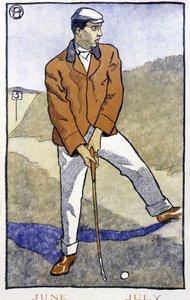 Golfspiller - i "" Golfkalender"" af Edward Penfield af Edward Penfield