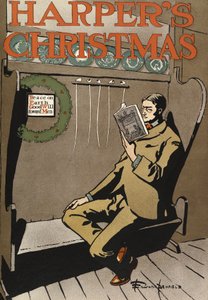 Plakat, der reklamerer for Harpers New Monthly Magazine, jul 1897 (farvelitografi)