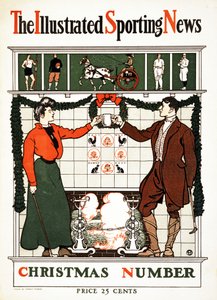 The Illustrated Sporting News, julenummer, 1900 (farvelitografi) af Edward Penfield
