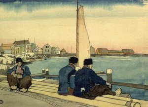 Venter på vind og tidevand af Edward Penfield