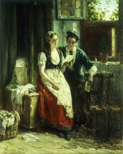 The Letter (olie på panel)