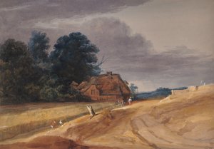 Landskab med sommerhus