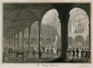 Royal Exchange, London af Edward Pugh