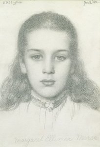 Margaret Ellinor Morse, 2. januar 1882 af Edward Robert Hughes