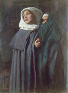 Mor og barn (wc) af Edward Robert Hughes