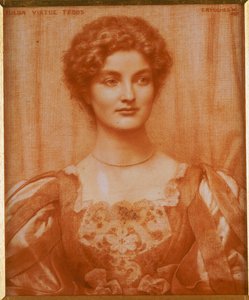 Portræt af Hilda Virtue Tebbs, 1897 af Edward Robert Hughes