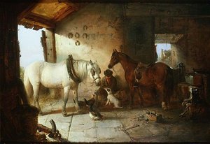 In the Forge (olie på lærred)