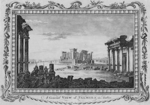 Et generelt syn på Palmira i Arabien, c1770