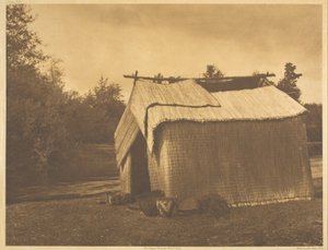 Et måttehus - Skokomish af Edward S. Curtis