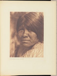 En ung kvinde fra Campo - Diegueño af Edward S. Curtis