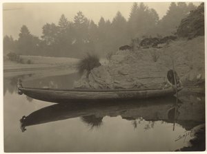 Fiskeri fra kano – Hupa af Edward S. Curtis