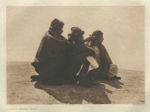 Portefølje I, plade 36: Et interessepunkt - Navaho af Edward S. Curtis