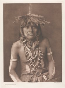 Portfolio XII, plade 429: En Walpi-slangepræst af Edward S. Curtis