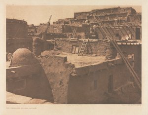 Mappe XVII, planche 609: Terrassehusene i Zuñi af Edward S. Curtis