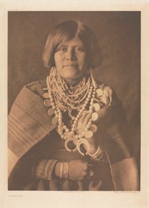 Mappe XVII, plade 613: En Zuñi-pige af Edward S. Curtis