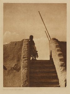 Kiva-trappen – San Ildefonso af Edward S. Curtis