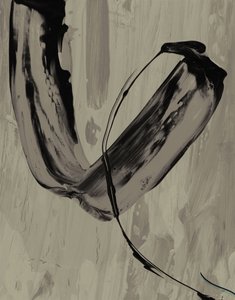 Abstrakt grå gestus af Edward Selkirk