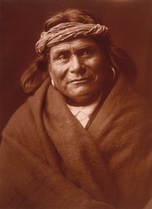 Acoma Man af Edward S. Curtis, ca. 1904 (tonet sølvtryk) af Edward Sheriff Curtis
