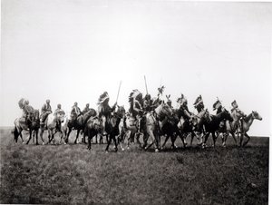 Brule krigsfest af Edward Sheriff Curtis
