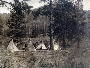 Indian of America: Spokane-indianernes lejr af Edward Sheriff Curtis
