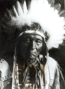Iron Plume - Ogalala, indianer af Edward Sheriff Curtis
