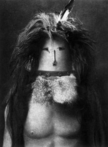 Navajo-indianer klædt ud som gudinden Haschebaad af Edward Sheriff Curtis