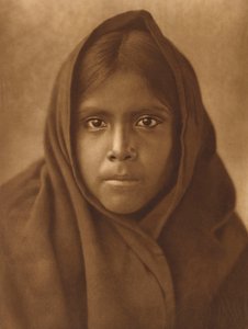 Qahatika Girl, ca. 1907 (fotogravure i stort format) af Edward Sheriff Curtis